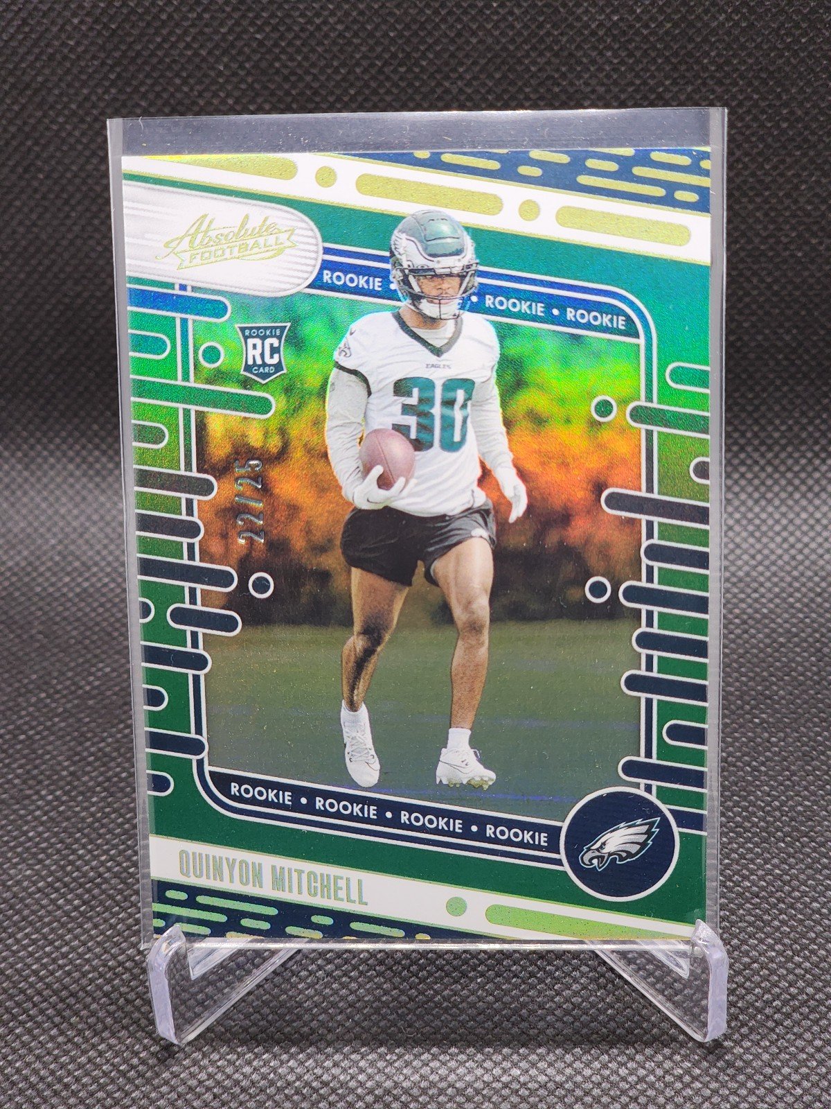 2024 Panini Absolute Quinyon Mitchell RC /25 Green Spectrum Color Match Eagles