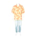 Tommy Bahama Foliage Leaves All Over Print Hawaiian Aloha Tropical Camp Shirt L