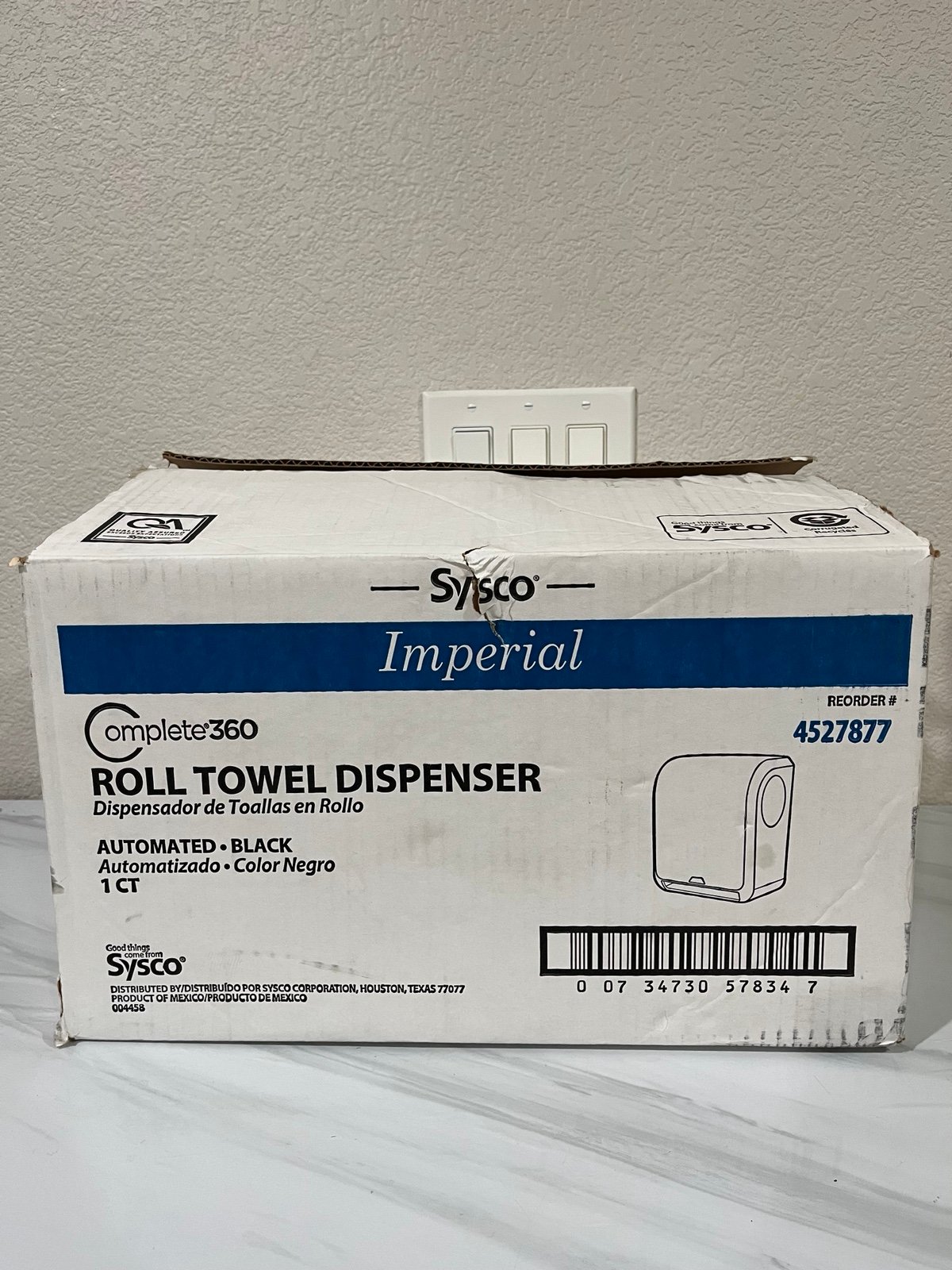 Sysco Imperial Complete 360 Automated Roll Towel Dispenser Black