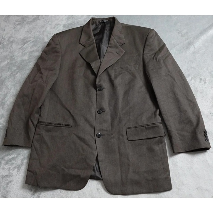 Paulo Solari Athletic Fit Golden Twist Coat Suit Men's 42R Brown Three Button