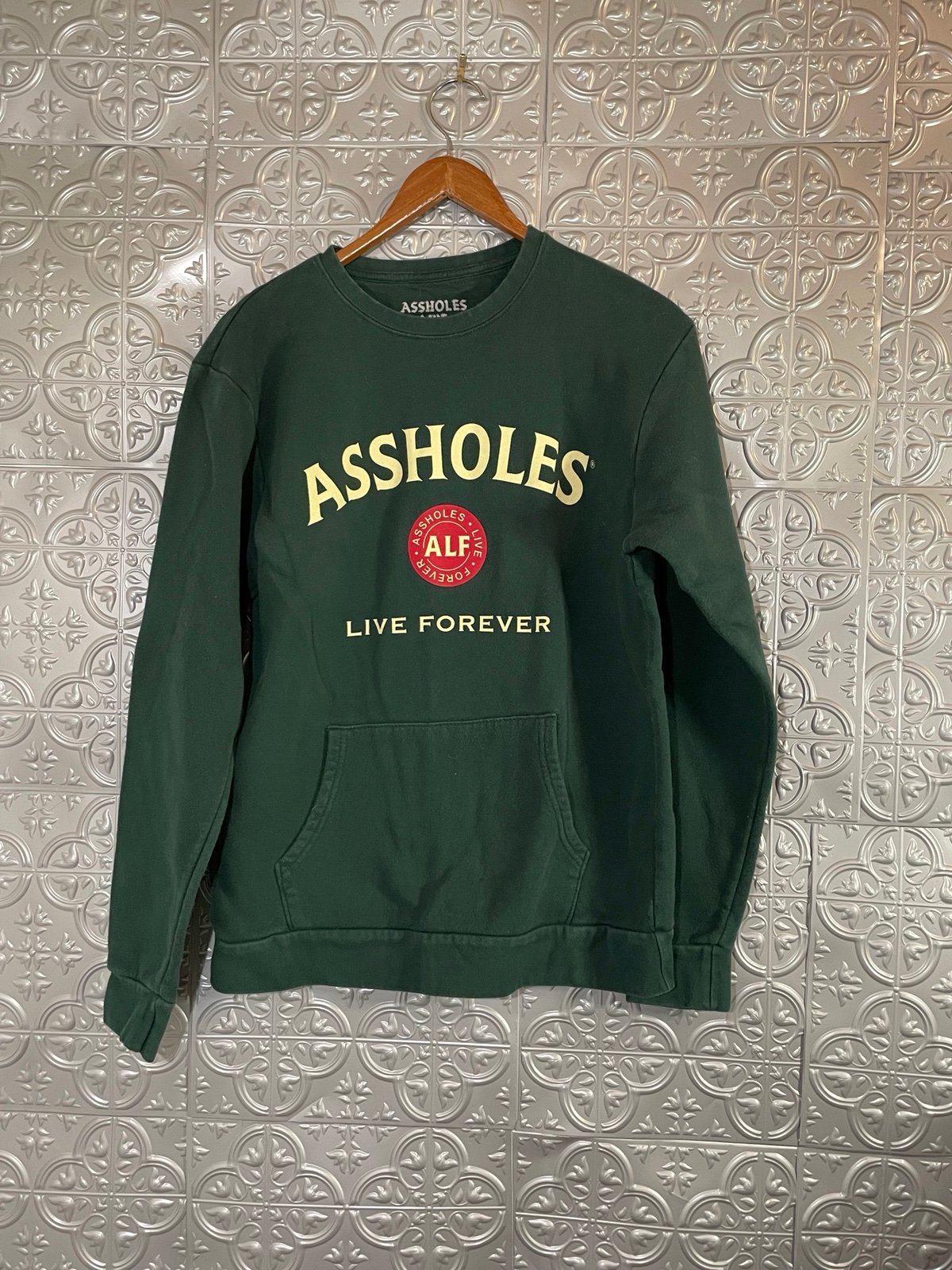 ALF Linda finegold Jameson green sweatshirt small