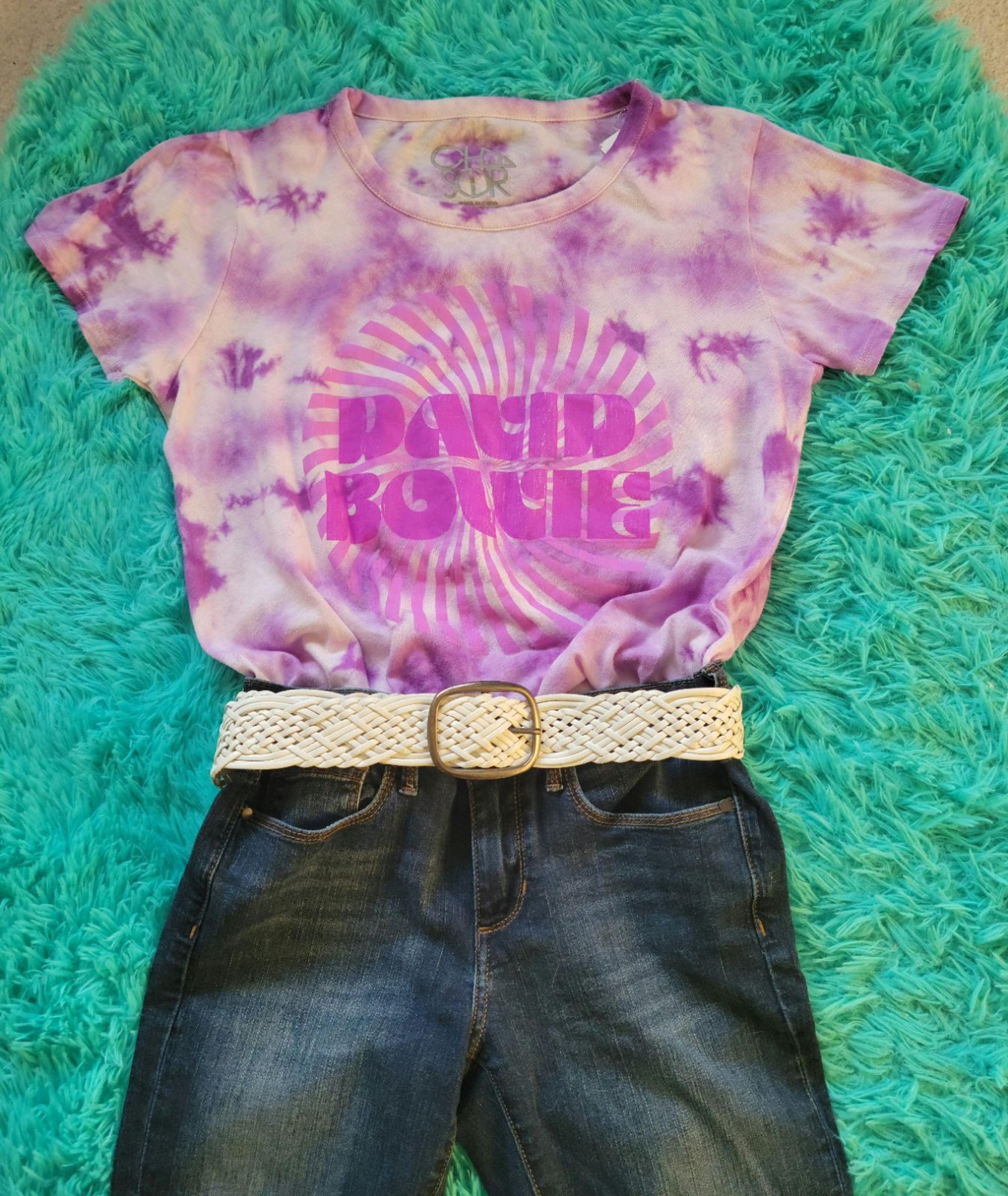 NWT Chaser David Bowie Tie Dye Tee
