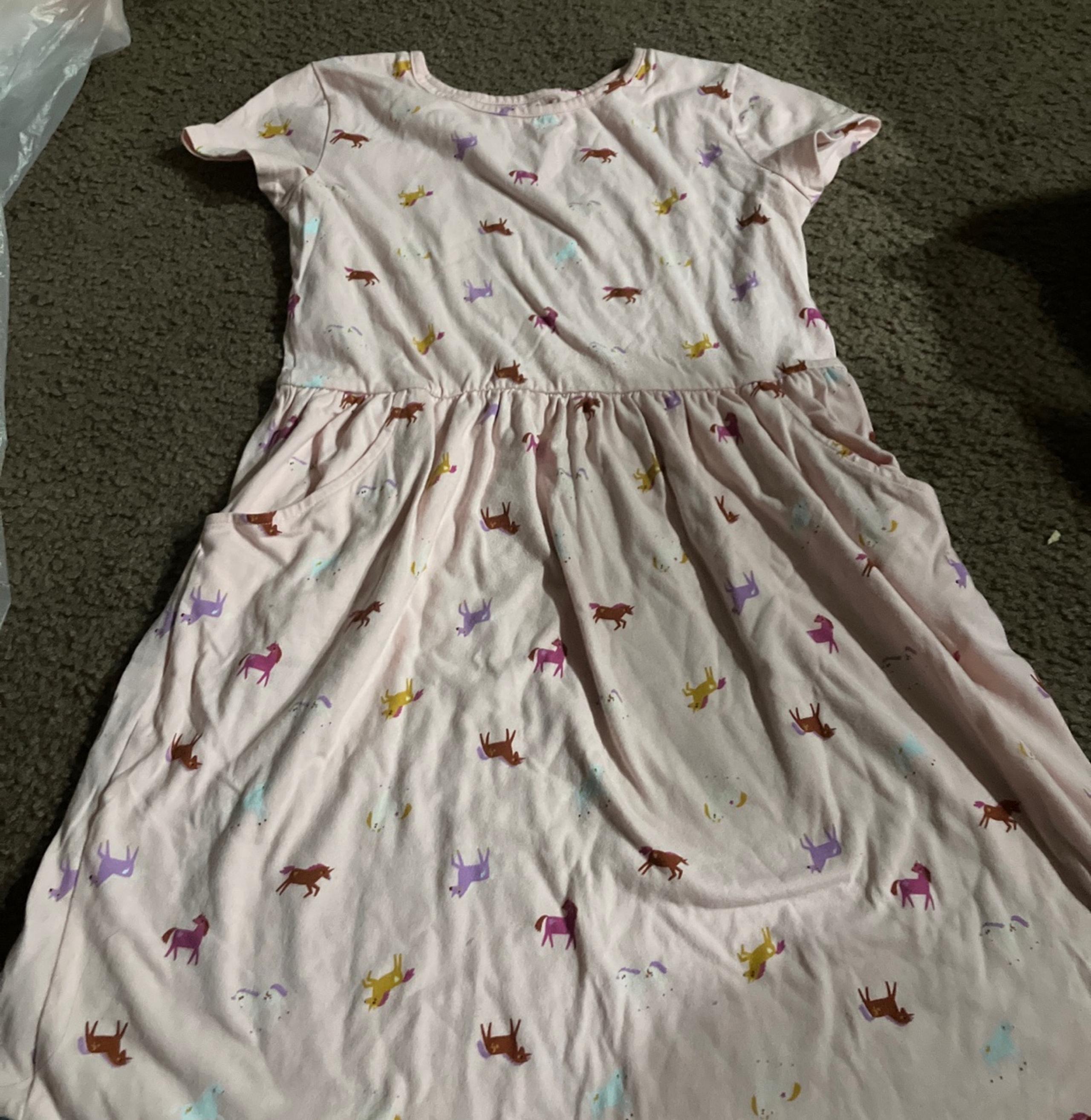 Girl’s Unicorn Pocket Dress