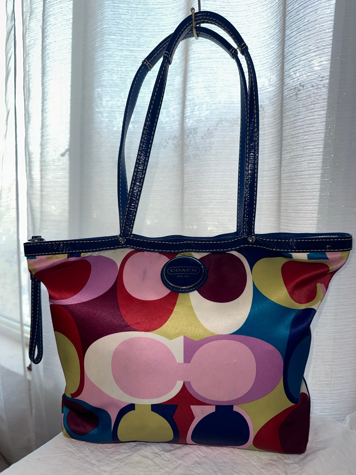 Coach multicolored purse