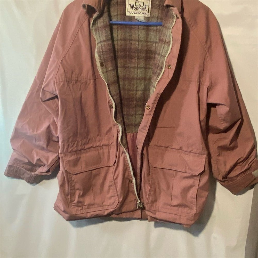 Woolrich Women's Vintage Pink Mauve Jacket Size L Casual Fall