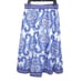 Soft Surroundings Blue Paisley Full Midi Skirt Womens Size Petite M Lined Cotton