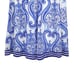 Soft Surroundings Blue Paisley Full Midi Skirt Womens Size Petite M Lined Cotton