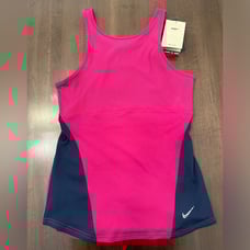 Nike Yoga Women's Dri-FIT Fit Tank Top Burgundy Size S