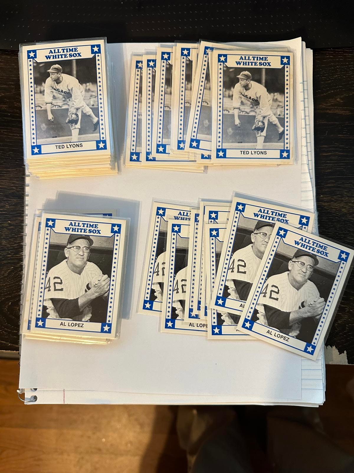 1980 TCMA All Time White Sox Ted Lyons & Al Lopez (Huge Lot)