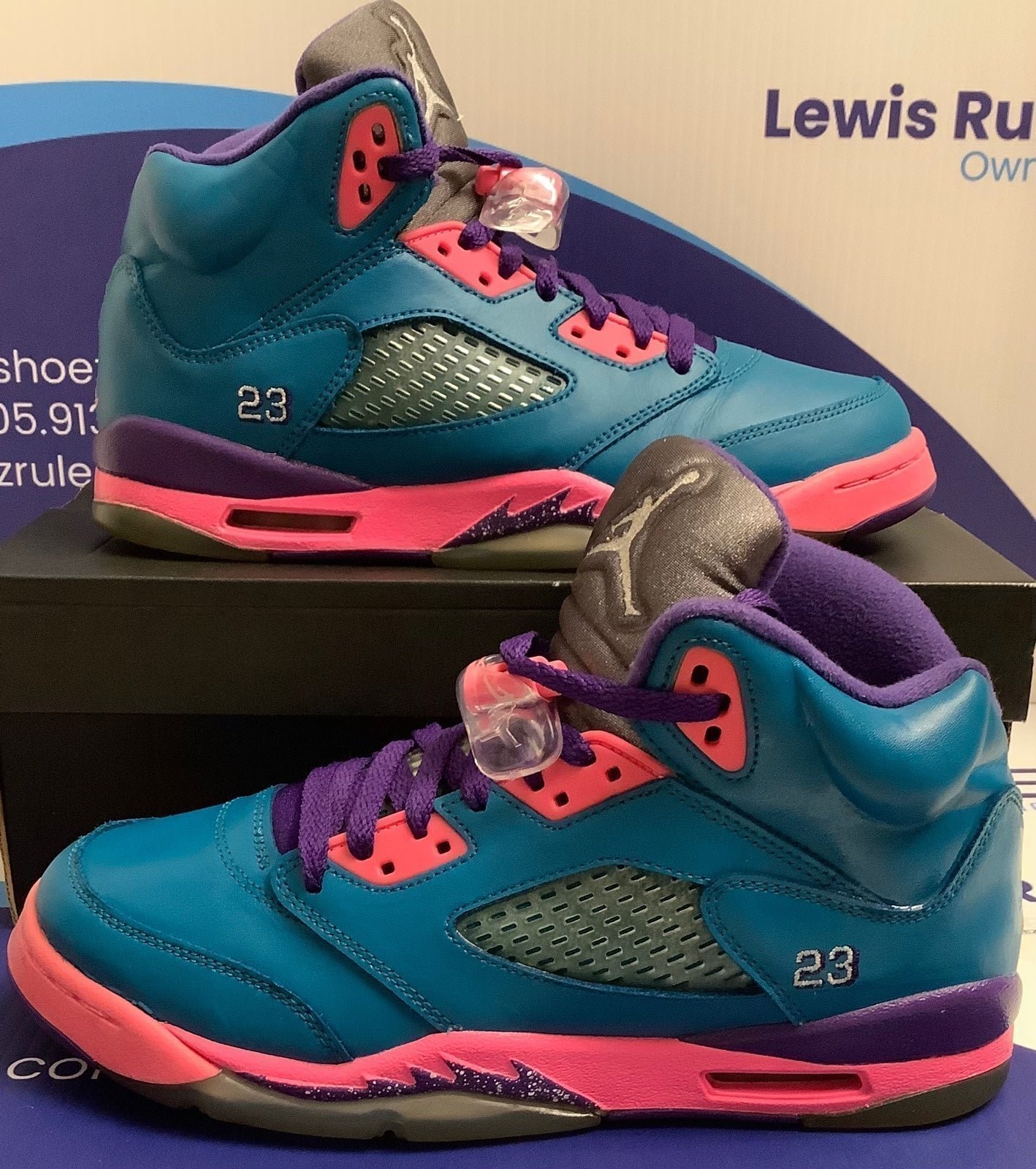 Air Jordan 5 Retro Tropical Teal Kids 7y