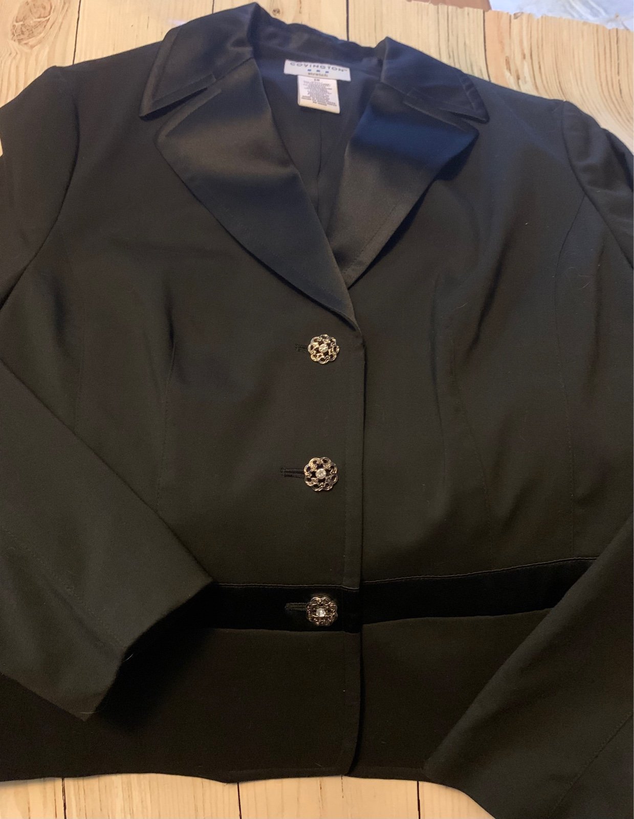 Covington Tux look pant suit for women Stretch fabric 14 jacket 12 pants Vintage
