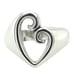 Size 9 Heart Ring Thick sides 925