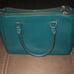 Turquoise coach bag