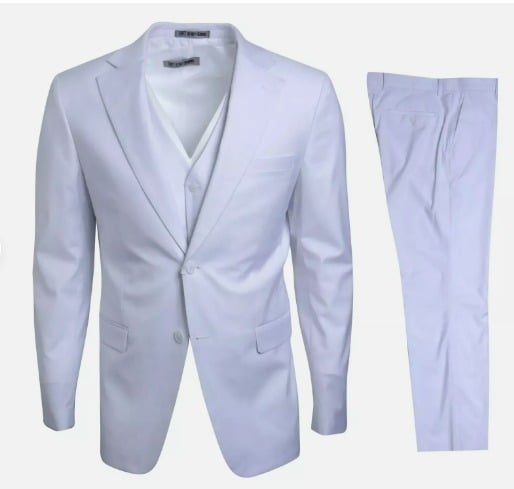 44R w/38 WAIST 2 BUTTON STACY ADAMS DESIGNER SUIT JACKET & PANTS LD 3381