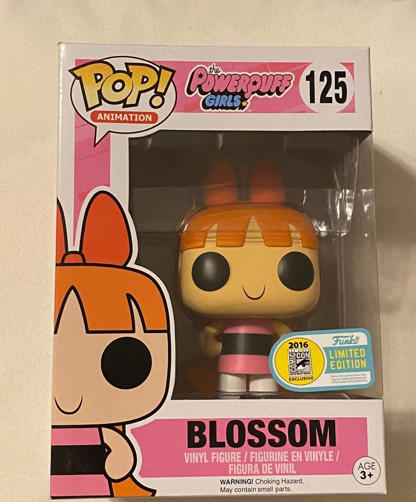 Funko Pop RARE VAULTED Power Puff Girls San diego Comic Con 2016 Blossom
