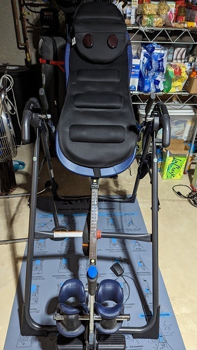 TEETER HANG UPS COMFORTRAK INVERSION TABLE EP-970 MASSAGE VIBRATION HEATED NECK
