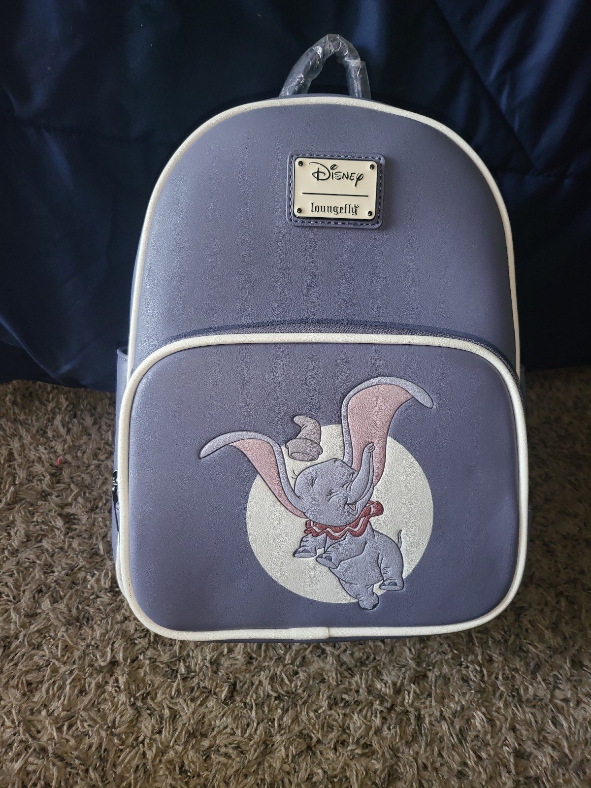 Loungefly dumbo mini backpack with bag charm