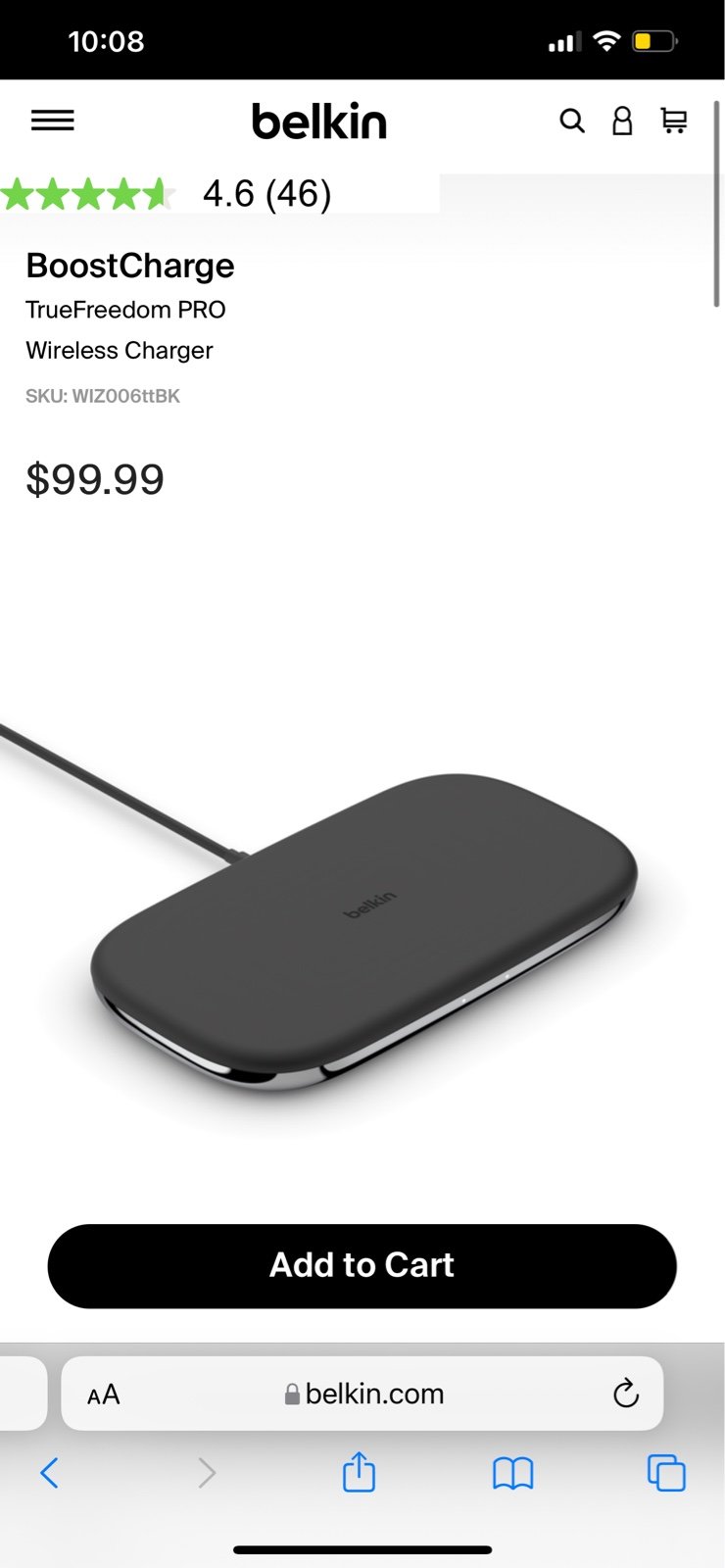 Belkin boost charge truefreedom pro wireless charger
