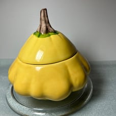 Williams-Sonoma Yellow Squash Lidded Bowl