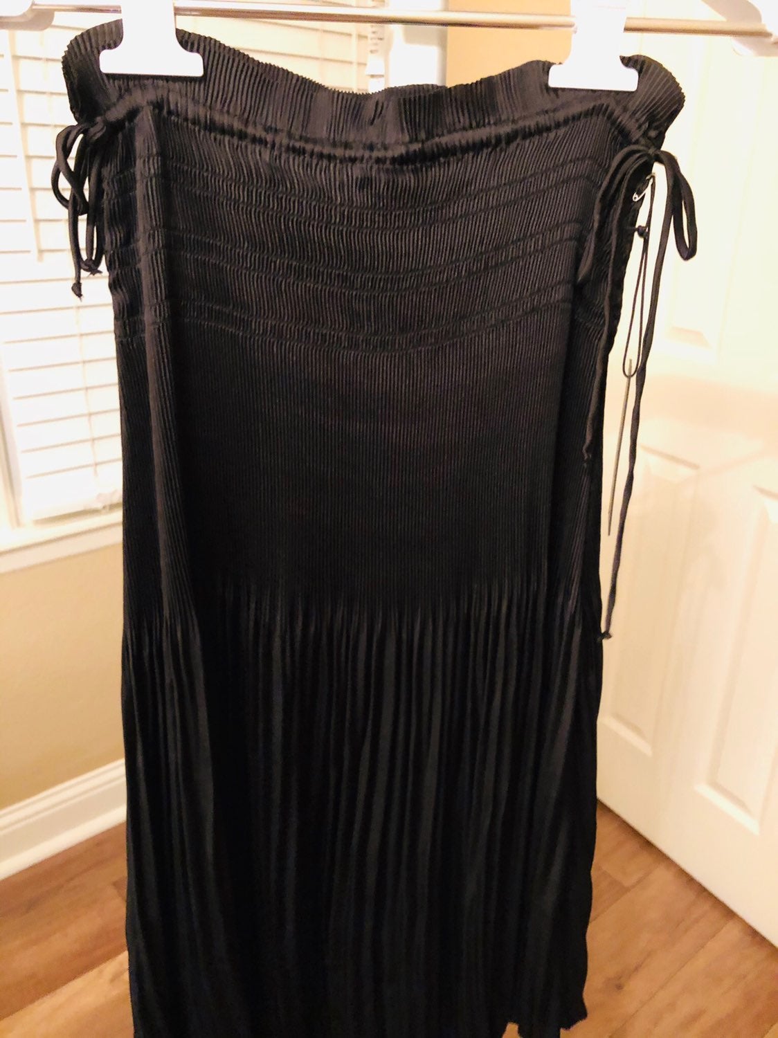 Rachel Zoe silky pleated midi skirt