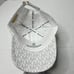 MICHAEL KORS Monogram MK Logo Baseball Cap Hat 538801C White NWOT
