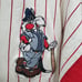 Acme Clothing Vintage White Red Stripe Embroidered Slyvester All Stars Jersey XL