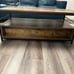 Coffee Table with 2 Drawers and Open Shelf for Living Room Hometogether L4