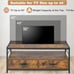 Coffee Table with 2 Drawers and Open Shelf for Living Room Hometogether L4