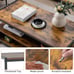 Coffee Table with 2 Drawers and Open Shelf for Living Room Hometogether L4