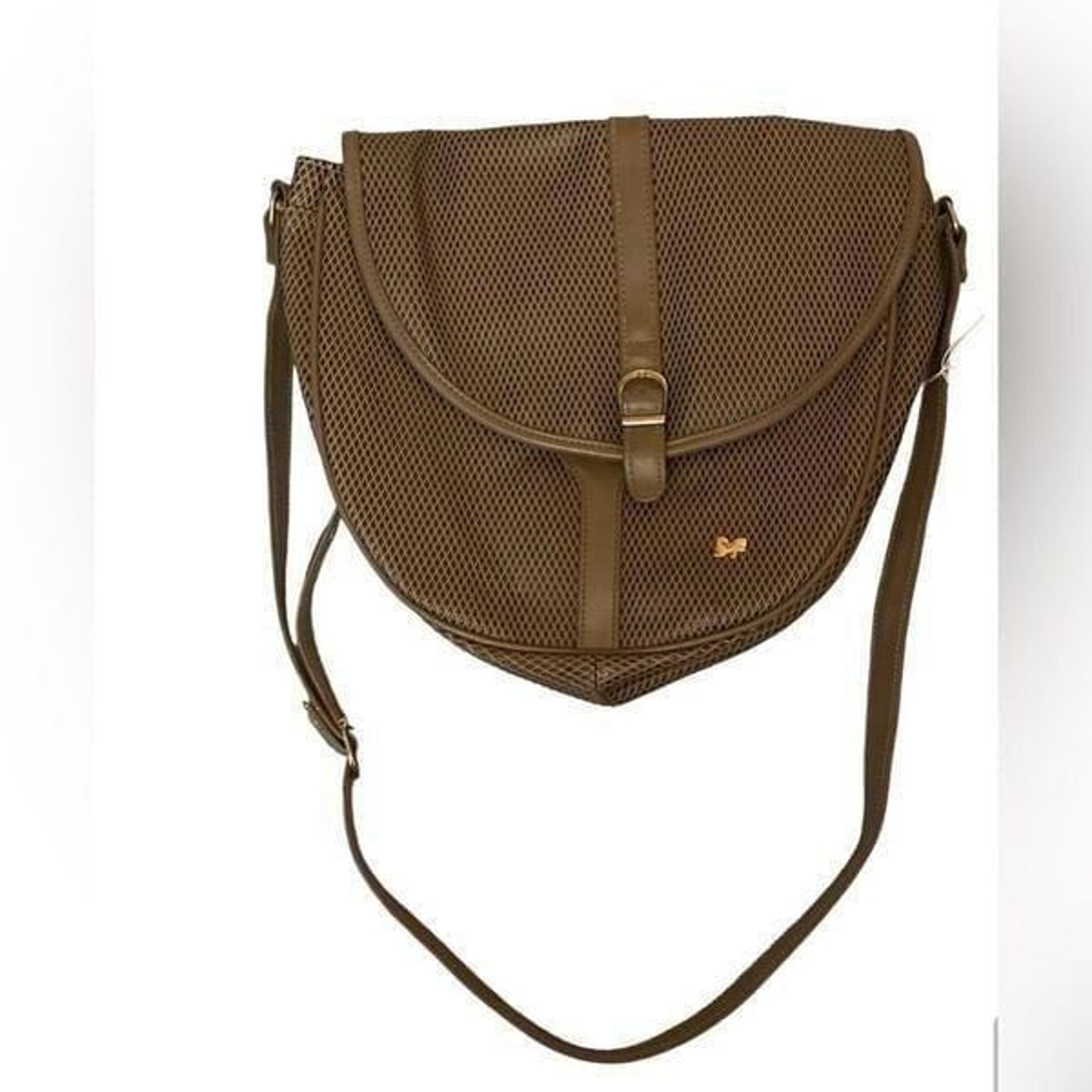 Diane von Furstenberg brown leather crossbody bag