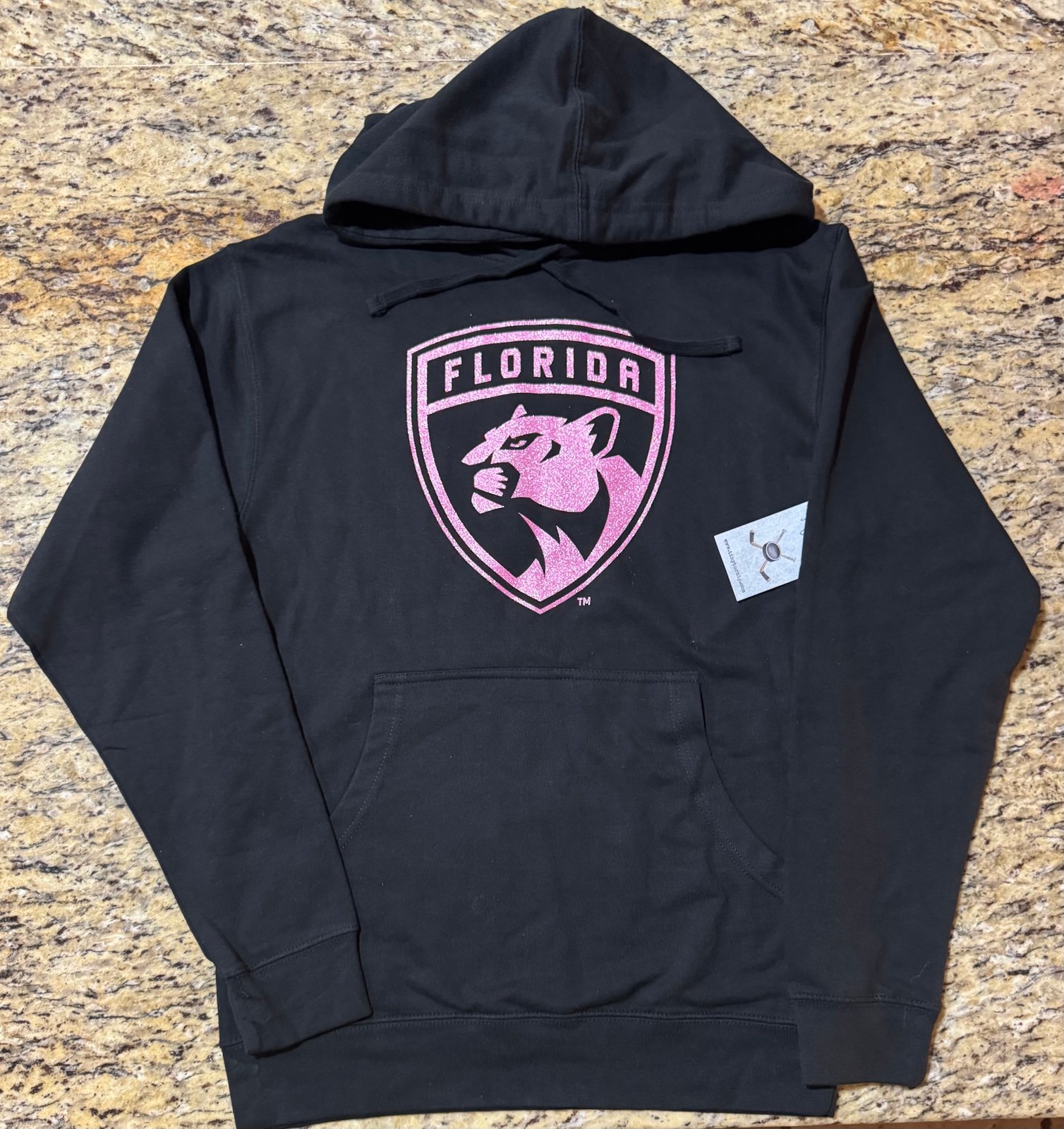 Woman’s TT Gear’s Sm Florida Panthers NHL Pink Logo Hoodie Sweater Stanley Cup