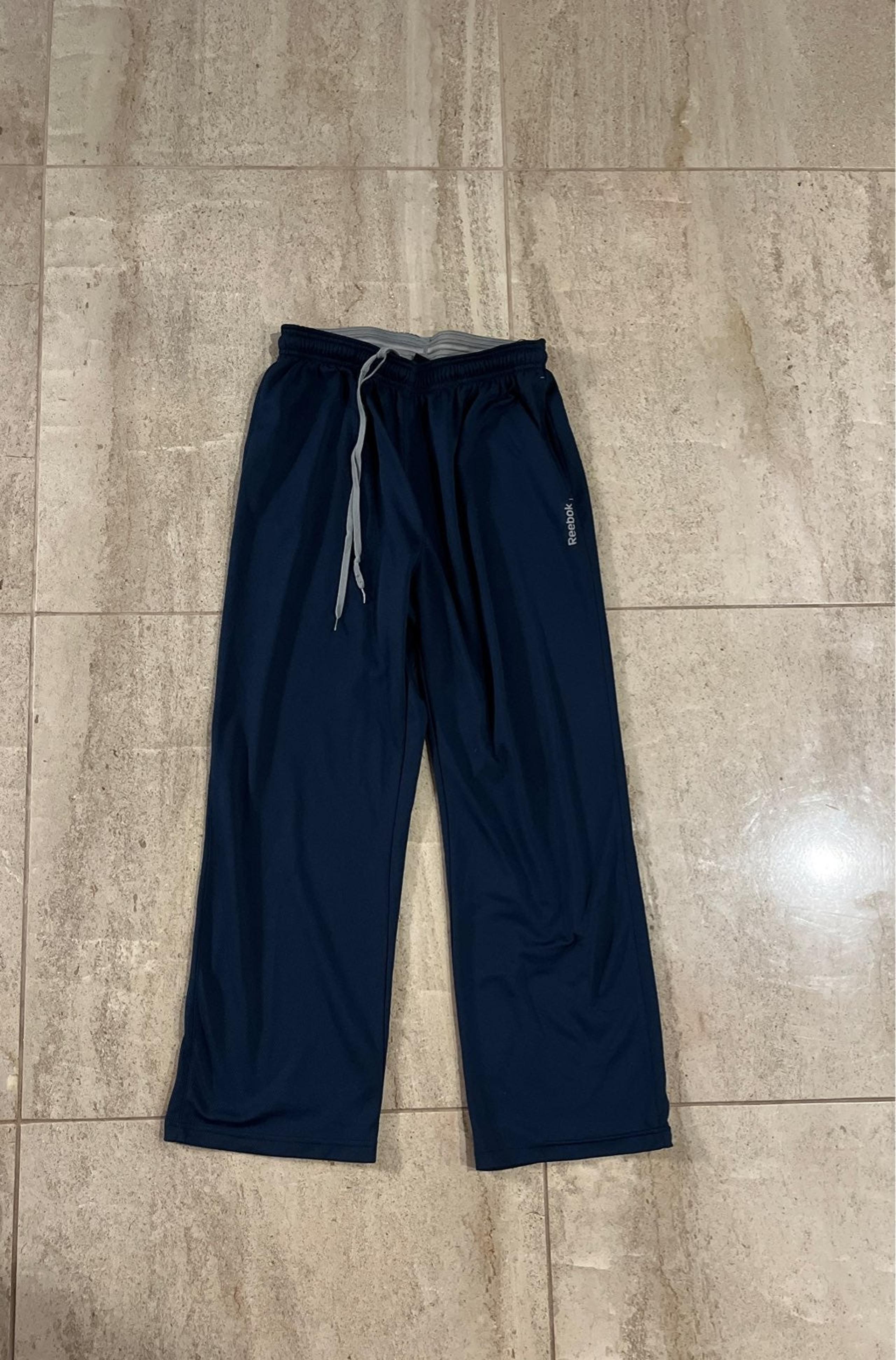 Reebok navy blue athletic pants vintage for women size large