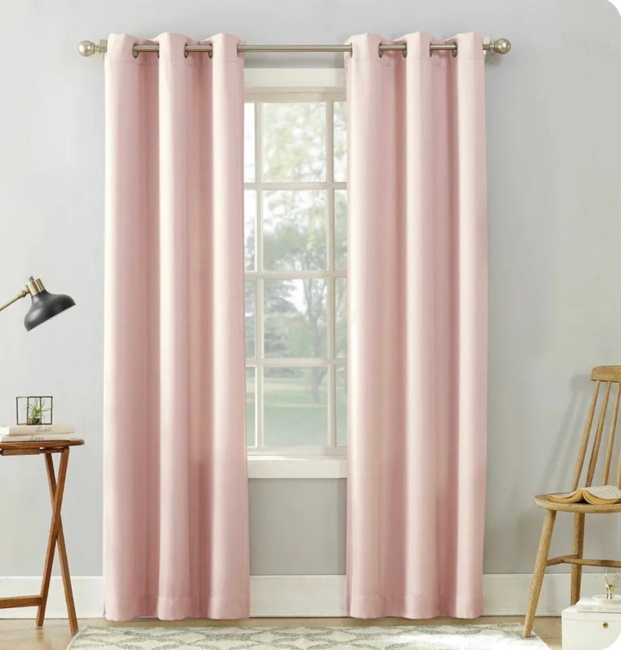 NWT Casual Textured Light Filtering Grommet Top Curtain Panel - No. 918 2-Panels