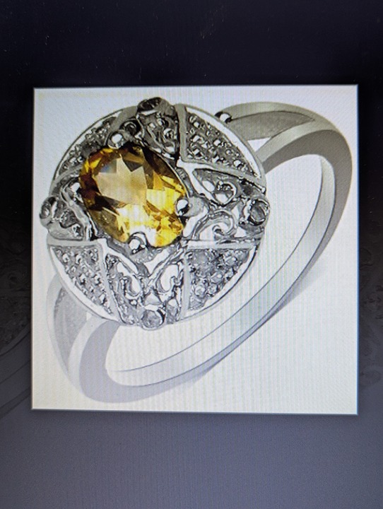 Stunning Womens 14K White Gold Over Solid Sterling Silver Diamonds and 0.85 CTW