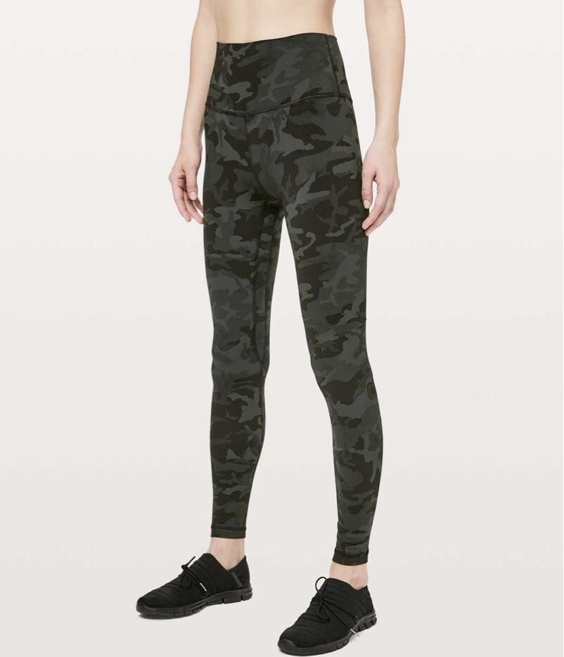 Lululemon Align Jogger Crop In Incognito Camo Multi Gator Green