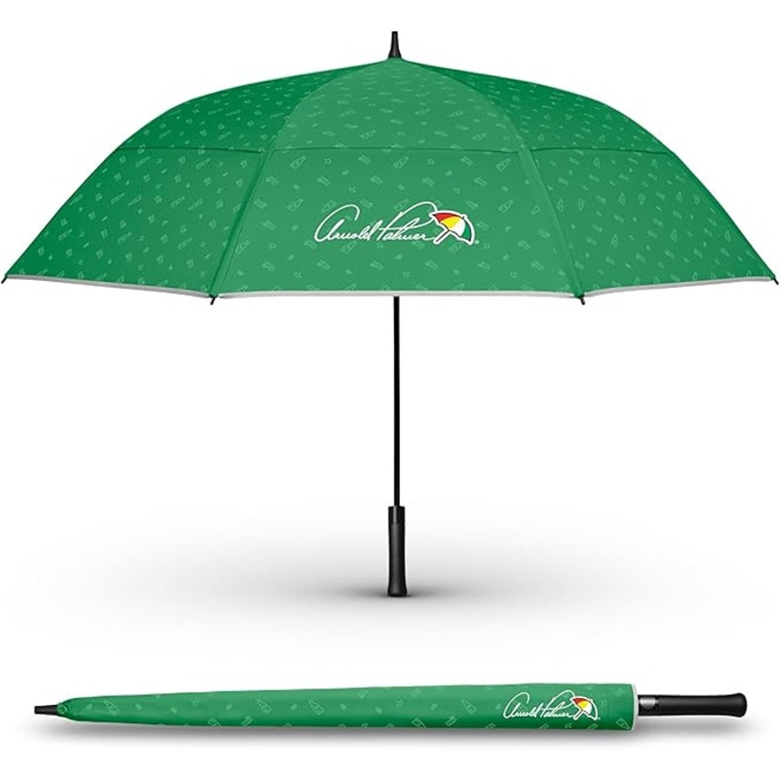 Weatherman 68" Golf Umbrella Arnold Palmer Green Micro Drinks NIB Retail $104