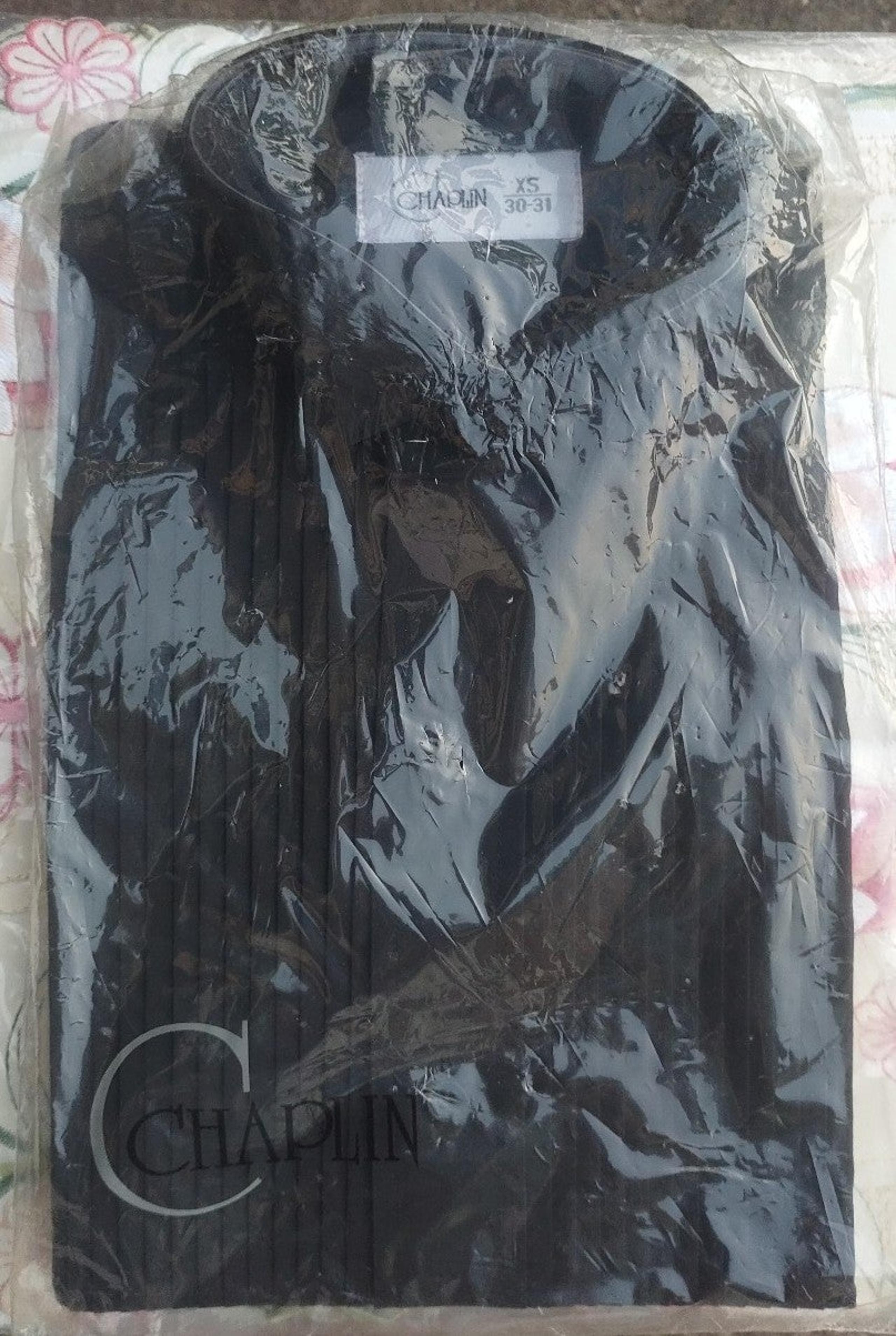 Chaplin Black Tuxedo Shirt Size XS 30-31