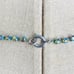 Vintage rhinestone abalone V shape necklace