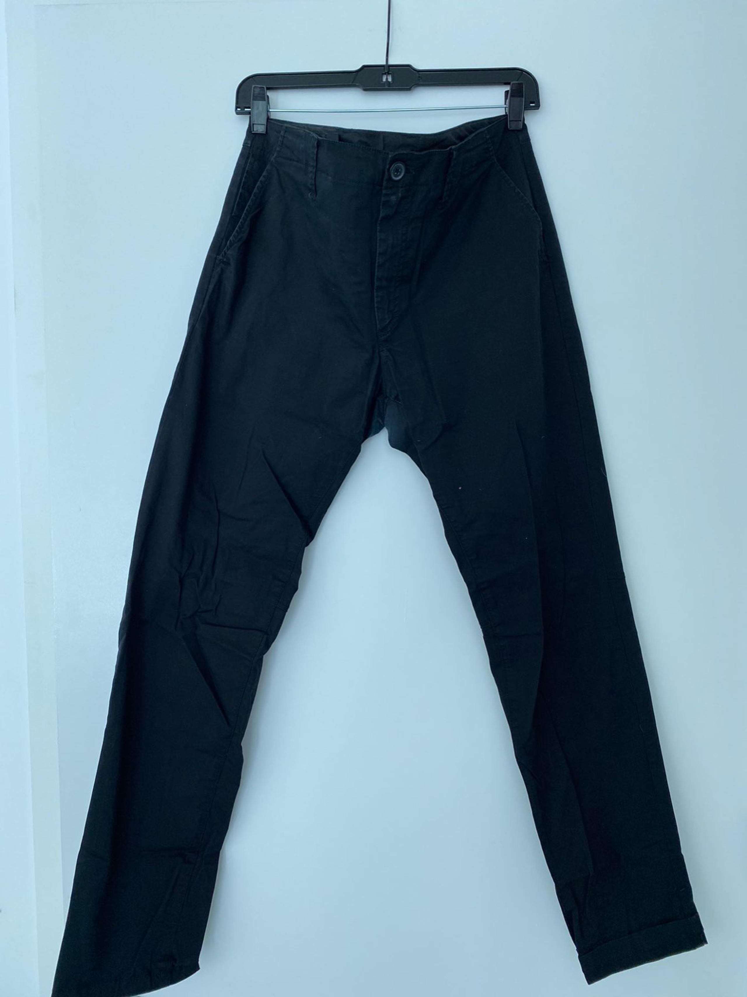 AX Armani Mens Black Moto Chino Pant