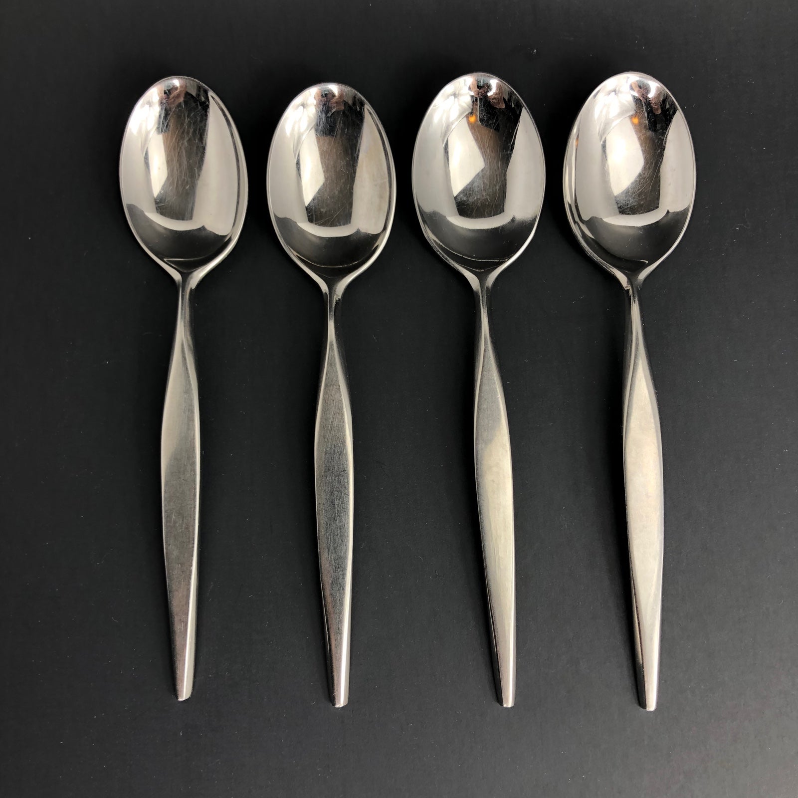 4 Thor Oneida Teaspoons Stainless, Japan Discontinued OHS182