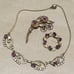 ESTATE DE CURTIS 18” NECKLACE VAN DELL ROUND BROOCH FLOWER PIN