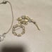 ESTATE DE CURTIS 18” NECKLACE VAN DELL ROUND BROOCH FLOWER PIN