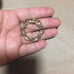 ESTATE DE CURTIS 18” NECKLACE VAN DELL ROUND BROOCH FLOWER PIN