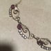 ESTATE DE CURTIS 18” NECKLACE VAN DELL ROUND BROOCH FLOWER PIN