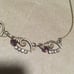 ESTATE DE CURTIS 18” NECKLACE VAN DELL ROUND BROOCH FLOWER PIN