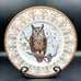 Owl Plates Edward Marshall Boehm Bone China Set of 4 Different Owl Plates