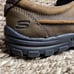 Skechers Braver Rayland Slip-On Loafer Shoes Brown Mens 9 Memory Foam #64502