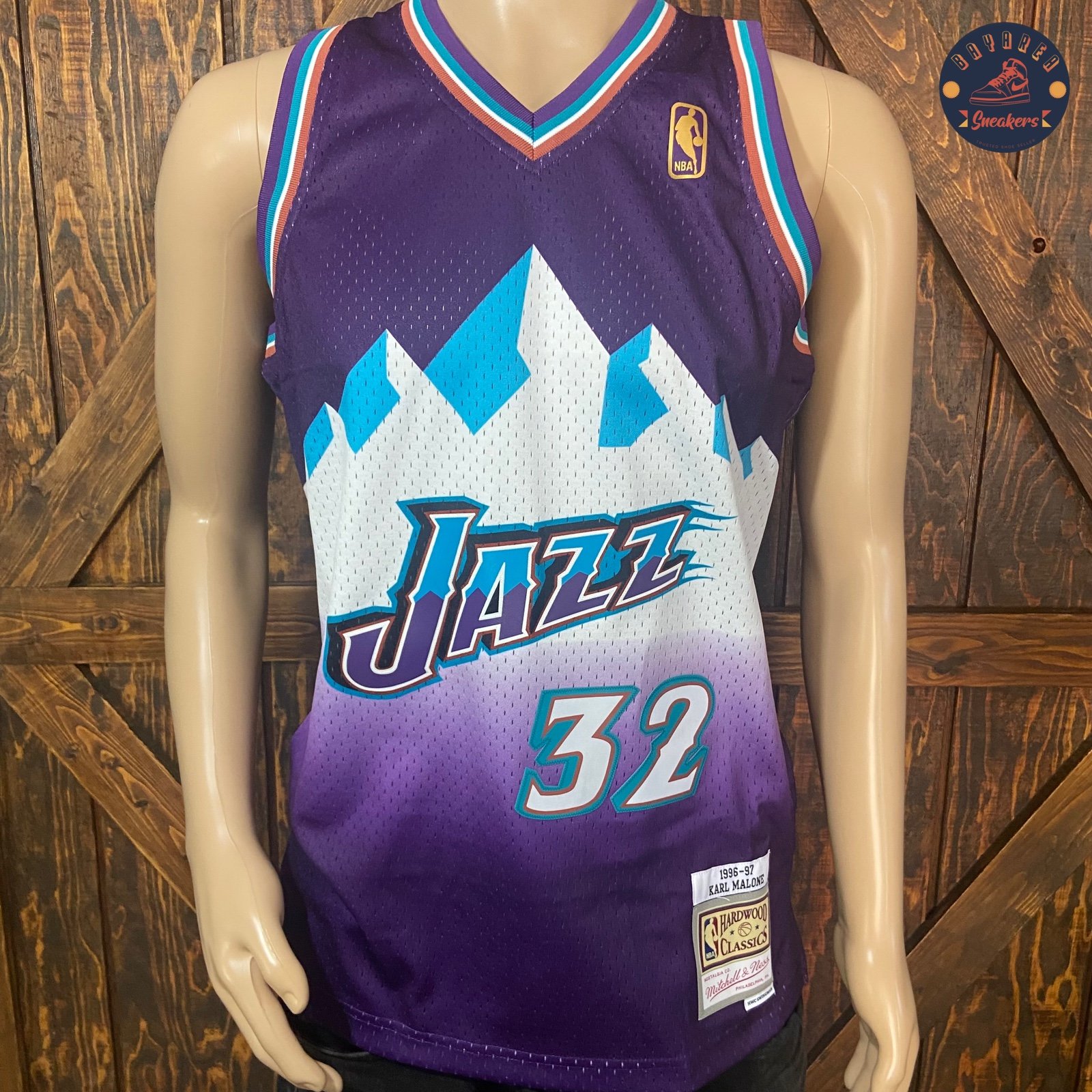 Utah Jazz Karl Malone M Jersey Mitchell & Ness