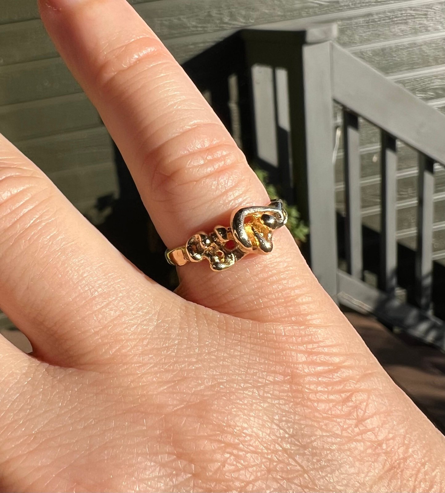 14k yellow gold ring, size 5.75