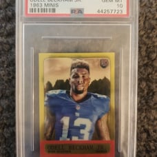 ODELL BECKHAM JR 2014 TOPPS CHROME #4 1963 MINI REFRACTOR ROOKIE RC PSA 10